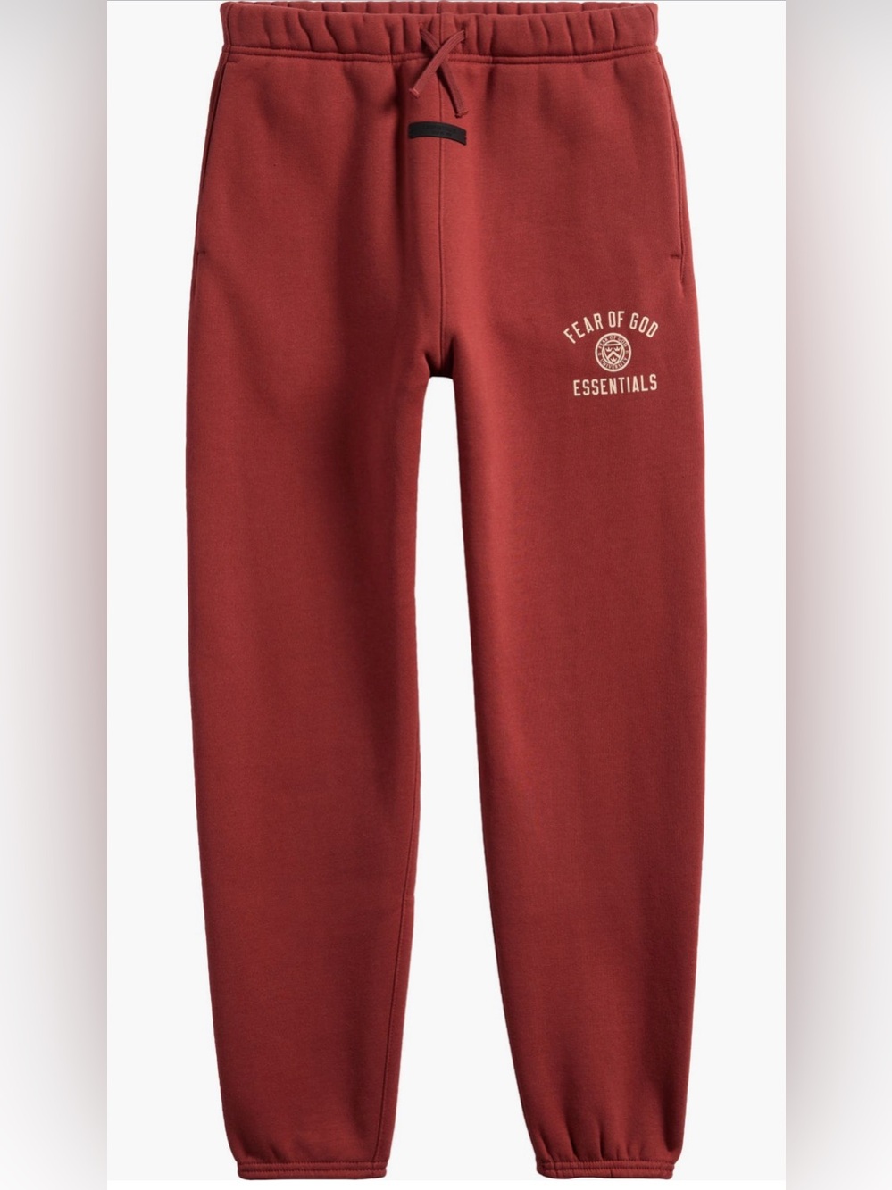 Kids' Crimson Fear of God Logo Sweatpants
